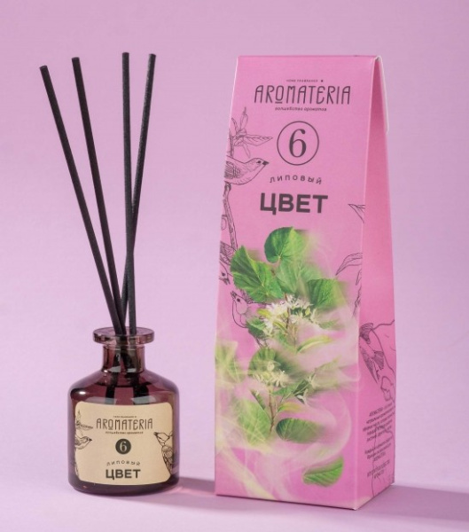 Ароматический диффузор для дома «Липовый цвет» Aromateria №6 50 мл