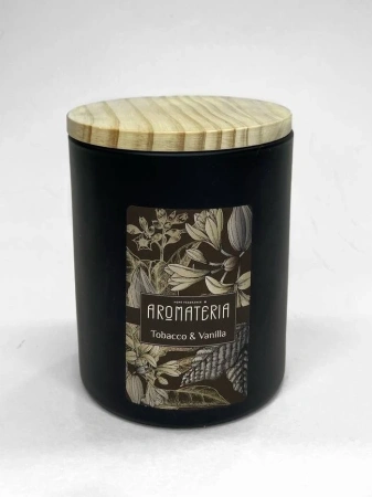 Ароматическая свеча Premium "Tobacco & Vanilla" Aromateria, 230 мл.
